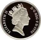 10 Pence - Elizabeth II (3rd portrait; large type, Silver Proof)