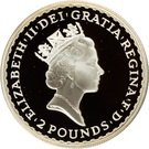2 Pounds - Elizabeth II (3rd portrait; 1 oz Fine Silver)