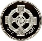 1 Pound - Elizabeth II (Celtic Cross; Silver Piedfort)