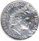 2 Pounds - Elizabeth II (4th portrait; 1 oz Fine Silver)
