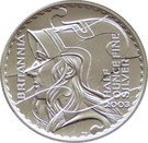 1 Pound - Elizabeth II (4th portrait; 1/2 oz Fine Silver)