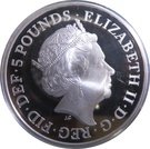 5 Pounds - Elizabeth II (King Canute; Silver Proof)