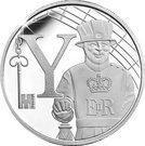 10 Pence - Elizabeth II (Y - Yeoman Warder; Silver Proof)