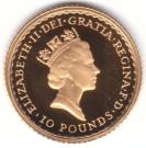 10 Pounds - Elizabeth II (3rd portrait; 1/10 oz Fine Gold)