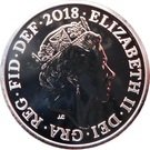 1 Penny - Elizabeth II (5th portrait; Portcullis, Silver)