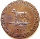 ½ Penny (Bedfordshire - Leighton Buzzard / Lace Making)