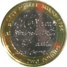 2 Pounds - Elizabeth II (4th portrait; Robert Burns)
