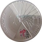 5 Pounds - Elizabeth II (London Paralympics; Silver Piedfort)
