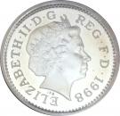 1 Pound - Elizabeth II (Royal Arms; Silver Piedfort)