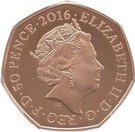 50 Pence - Elizabeth II (Team GB Olympics; Gold Proof)