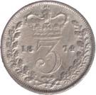 3 Pence - Victoria (1st portrait; incl. Maundy)