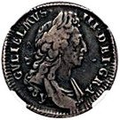 1 Shilling - William III (1st bust; York mint)