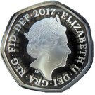 50 Pence - Elizabeth II (Sir Isaac Newton; Silver Proof)