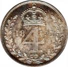 4 Pence - Victoria (2nd portrait; Maundy Coinage)