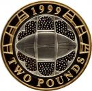 2 Pounds - Elizabeth II (Rugby World Cup; Silver Proof)