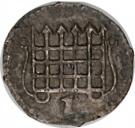 ½ Penny - Elizabeth I (7th coinage)