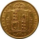 ½ Sovereign - Victoria (2nd portrait)
