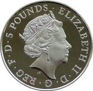 5 Pounds - Elizabeth II (Royal Christening; Silver Proof)