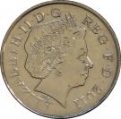 10 Pence - Elizabeth II (4th portrait; Royal Shield, magnetic)
