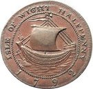 ½ Penny (Hampshire - Isle of Wight / Wilkins)