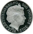 500 Pounds - Elizabeth II (London Olympics; 1 kg Silver Proof)