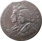 1 Farthing (Middlesex - George and Carolina)