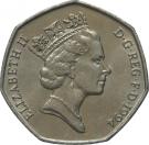 50 Pence - Elizabeth II (3rd portrait; D-Day Anniversary)