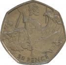 50 Pence - Elizabeth II (4th portrait; Canoeing)