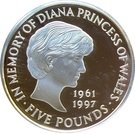 5 Pounds - Elizabeth II (Diana, Princess of Wales; Silver Proof)