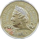 5 Pounds - Elizabeth II (Queen Mother; Silver Proof)