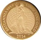 1 Pound - Elizabeth II (4th portrait; 1/20 oz Fine Gold)