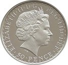 50 Pence - Elizabeth II (4th portrait; 1/4 oz Fine Silver)