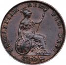 ½ Penny - Victoria (1st portrait)