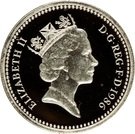 1 Pound - Elizabeth II (Northern Irish Flax; Silver Piedfort)