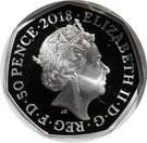 50 Pence - Elizabeth II (Mrs Tittlemouse; Silver Proof)