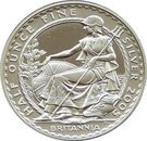 1 Pound - Elizabeth II (4th portrait; 1/2 oz Fine Silver)
