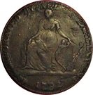 ½ Penny (Warwickshire - John Wilkinson)