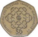 50 Pence - Elizabeth II (4th portrait; Girlguiding)