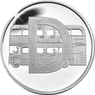 10 Pence - Elizabeth II (D - Double Decker Bus; Silver Proof)