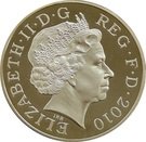 5 Pounds - Elizabeth II (Restoration of the Monarchy; Silver Piedfort)