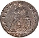 1 Farthing - William & Mary (smooth edge)