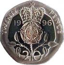 20 Pence - Elizabeth II (3rd portrait; Silver Proof)