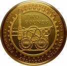 2 Pounds - Elizabeth II (Steam Locomotive; Gold Proof)