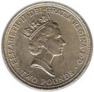 2 Pounds - Elizabeth II (3rd portrait; United Nations)