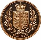 5 Pounds - Elizabeth II (4th portrait; Sovereign series)
