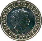 2 Pounds - Elizabeth II (4th portrait; London Underground)