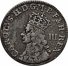 3 Pence - Charles II (2nd issue)