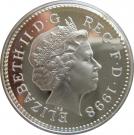1 Pound - Elizabeth II (Royal Arms; Silver Proof)