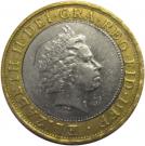 2 Pounds - Elizabeth II (4th portrait; St. Pauls Cathedral)