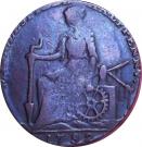 ½ Penny (Macclesfield - William Pit P.M)